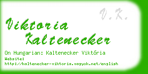 viktoria kaltenecker business card